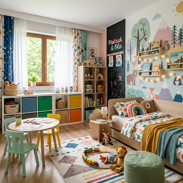 Pokój Dziecięcy — wizualizacja wnętrza AI