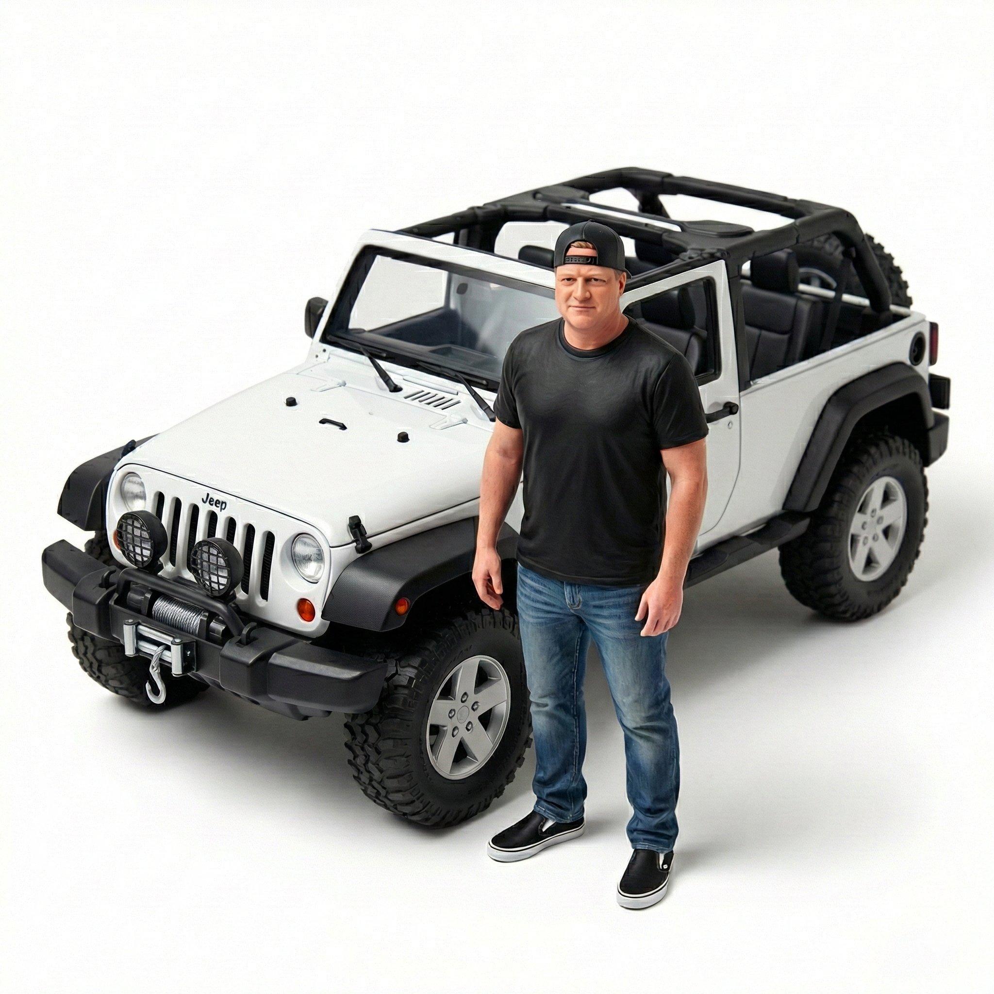 Figurka 3D - Z autem